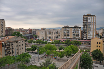 Fototapeta na wymiar Panorama of the Spanish city of Girona