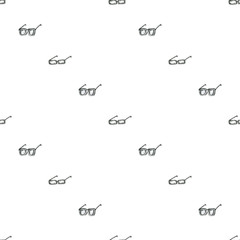 Seamless pattern with sunglasses