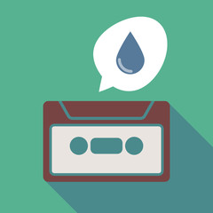 Long shadow cassette with a blood drop