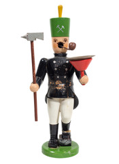 alter antiker räuchermann, räuchermännchen, bergmann