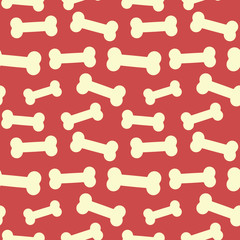 Seamless pattern with dog bones