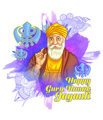 happy guru nanak jayanti illustration posters banners