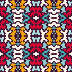 pixel abstract geometric seamless background