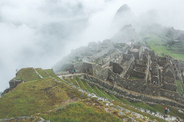 Obraz premium Machu Picchu, a Peruvian Historical Sanctuary in 1981 and a UNESCO World Heritage Site in 1983. One of the New Seven Wonders of the World