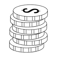 coins money isolated icon