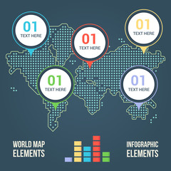Business infographic design template with editable elements