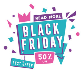 Sale banners. Bright and retro style. Cartoon vector illustration.