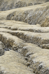 Mud volcanoes also known as mud domes in summer season