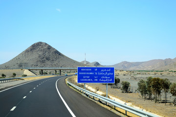 Highway A7 from Marrakech to CasaBlanca