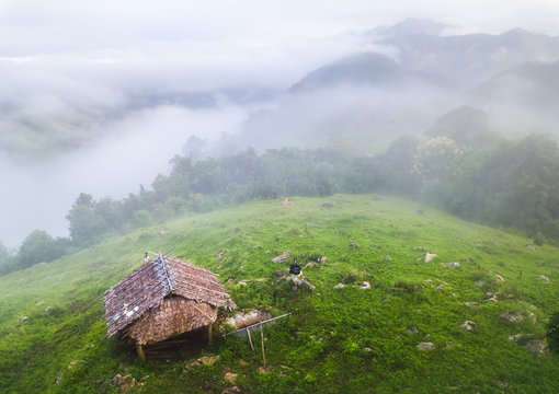 Fog on the Mountain at Mae Hong Son province, Northern Thailand