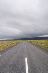 Cloudy sky in summer,Iceland.
