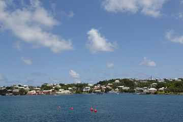 Fototapeta na wymiar Bermuda Coastal Homes
