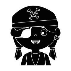 little kid disguised as a pirate