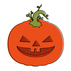 pumpkin hallooween decorative icon