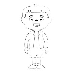 little boy disguised as a Frankenstein