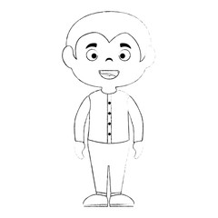 little boy disguised as a dracula