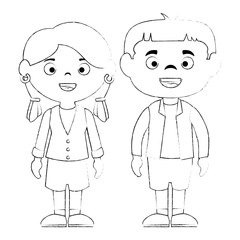 couple of children characters