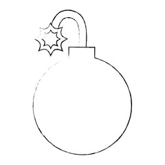 shackle ball isolated icon