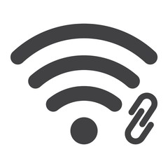 WiFi Hotspot glyph icon, web and mobile, internet sign vector graphics, a solid pattern on a white background, eps 10.