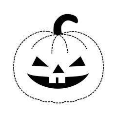 pumpkin hallooween decorative icon
