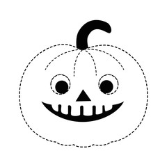 pumpkin hallooween decorative icon