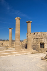  Acropolis of Lindos on Rhodes island