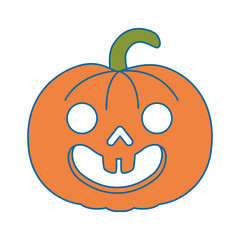 pumpkin hallooween decorative icon