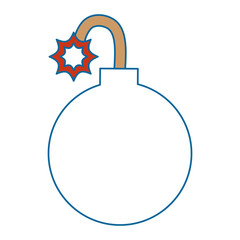 boom explosive isolated icon