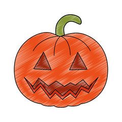 pumpkin hallooween decorative icon
