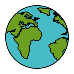 Fototapeta na wymiar planet earth isolated icon