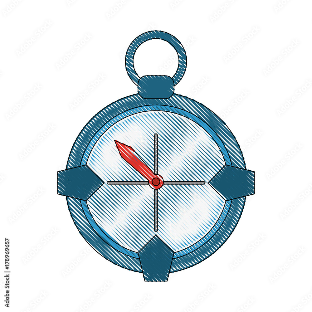 Poster compass navigation icon image vector illustration design
