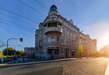 Fototapeta na wymiar Architecture in old town of Ostrava