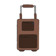 suitcase travel icon image vector illustration design