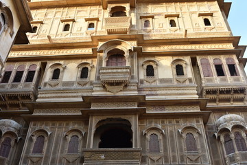 Fototapeta na wymiar historical mnument in jaisalmer rajasthan india