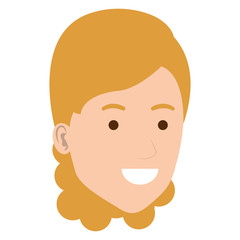 beautiful woman head avatar character