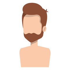 young man shirtless avatar character