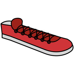young shoes isolated icon
