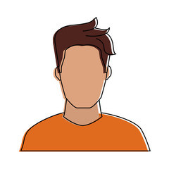 man avatar portrait icon image vector illustration design 