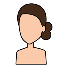 beautiful woman shirtless avatar character