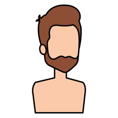 young man shirtless avatar character