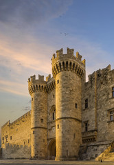 The old town of Rhodes in Greece