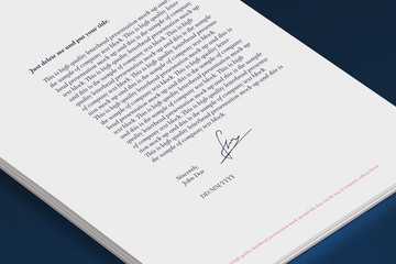 Brand Letterhead A4 Design Template Isolated 