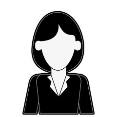 business woman avatar portrait icon image vector illustration design