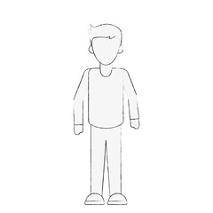 man with shirt and pants full body icon image vector illustration design