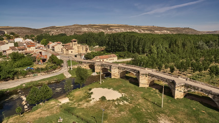 Fuentidue&ntilde;a village in Segovia, Spain