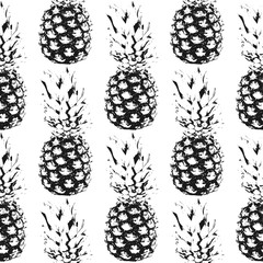 Pineapples. Seamless pattern