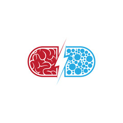 Power Brain Medicine Icon Logo