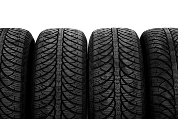 Picture of a black tyres