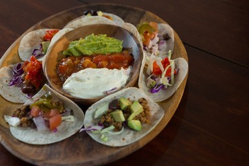 Various mexican food