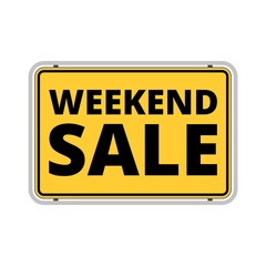 Weekend Sale Sign